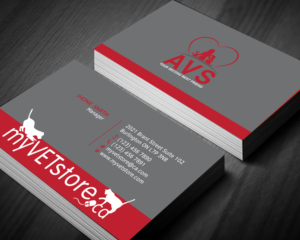 Business Card Design by HR KHAN for Acumenex Veterinary Solutions | Design: #16126736
