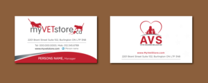 Business Card Design by meet007 for Acumenex Veterinary Solutions | Design: #16045711