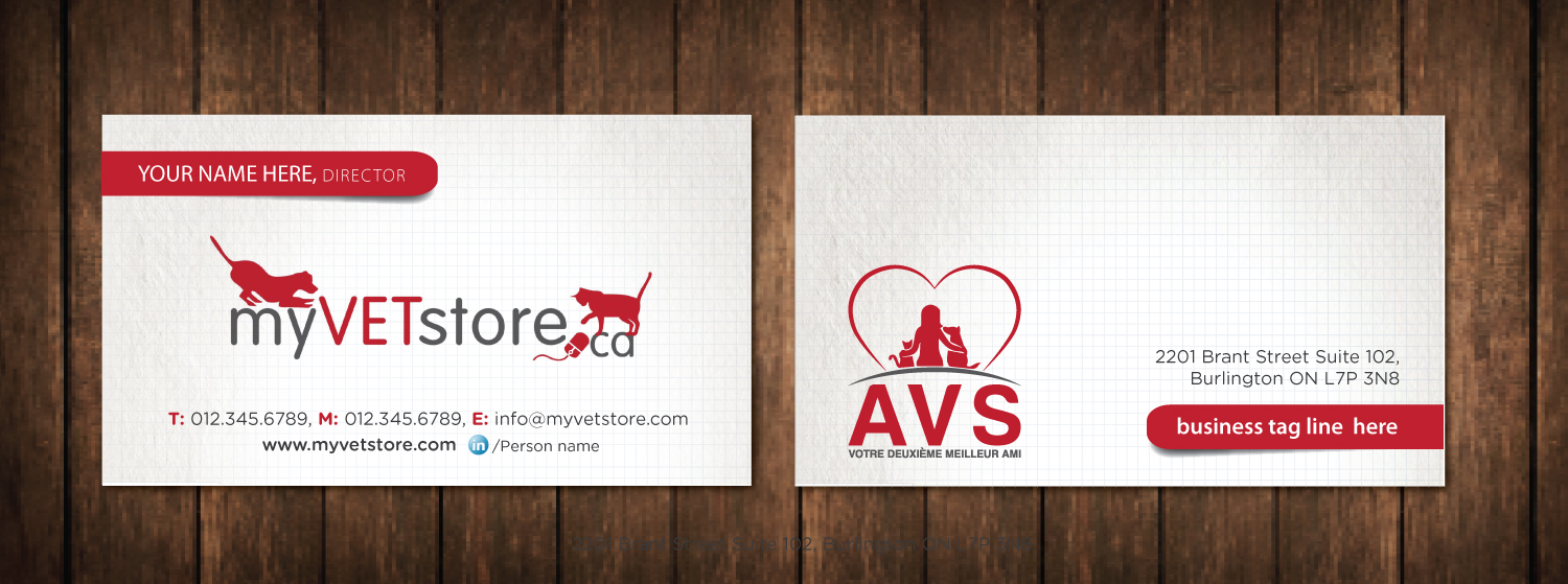 Business Card Design by meet007 for Acumenex Veterinary Solutions | Design #16046010