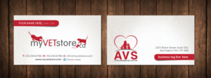 Business Card Design by meet007 for Acumenex Veterinary Solutions | Design: #16046010