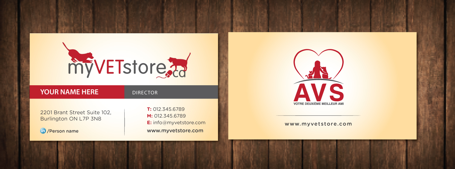 Business Card Design by meet007 for Acumenex Veterinary Solutions | Design #16046304