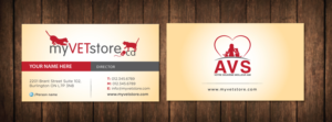 Business Cards for a company that provides webstore services to veterinarians | Business Card Design by meet007