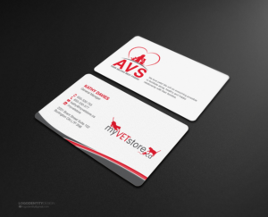 Business Cards for a company that provides webstore services to veterinarians | Business Card Design by logodentity