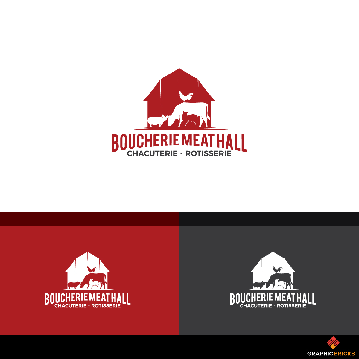 Diseño de Logo por Graphic Bricks para La Halle aux viandes inc. | Diseño #16516123