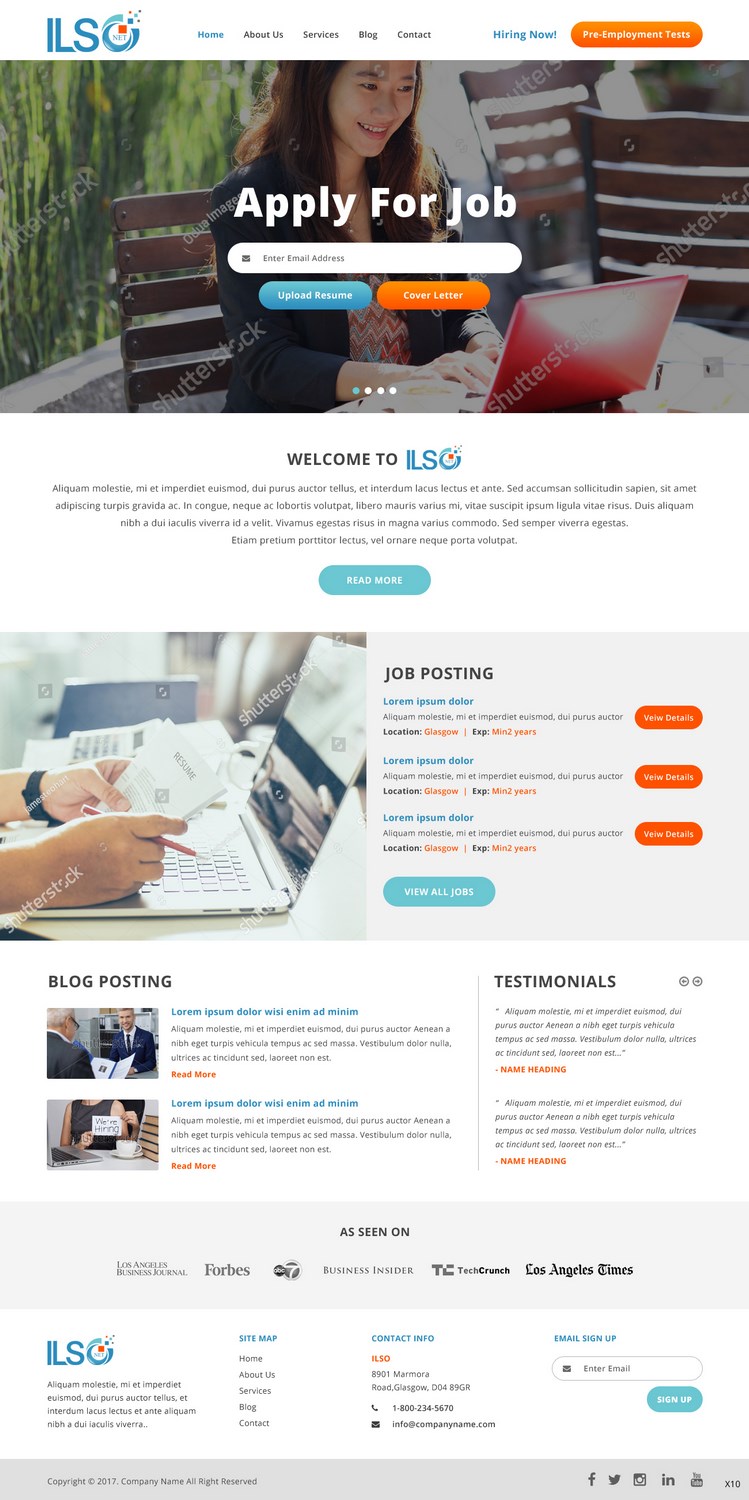 Web Design by pb for ILSO Net, LLC | Design #16053645