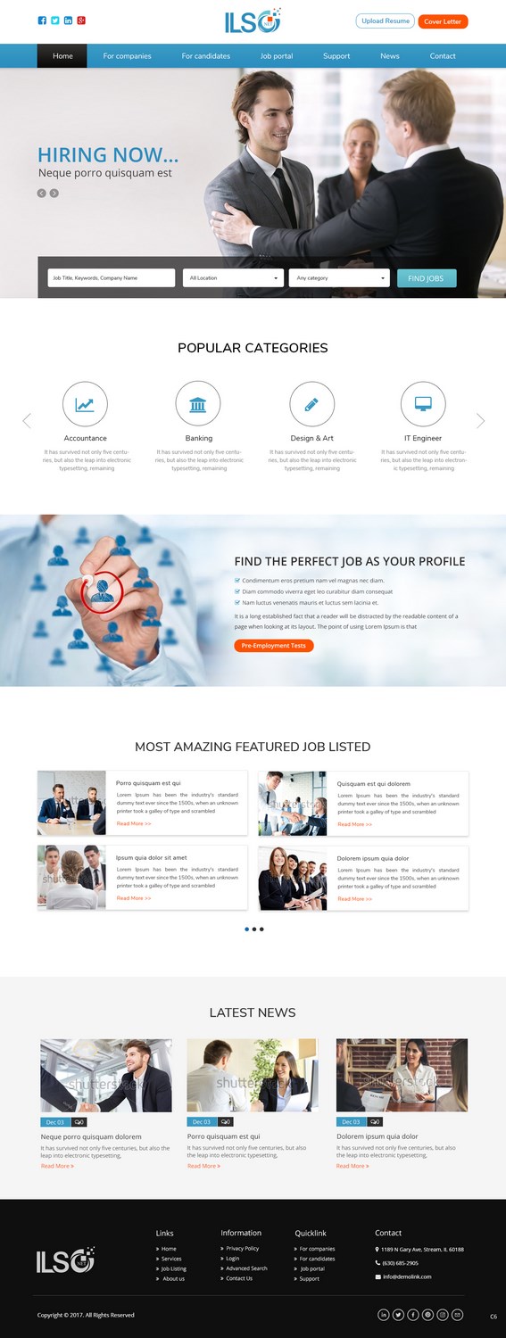 Web Design by pb for ILSO Net, LLC | Design #16053674