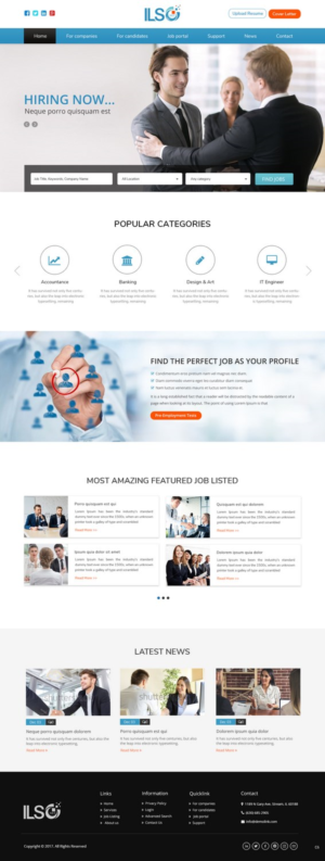 Web Design par pb pour ILSO Net, LLC | Design : #16053674