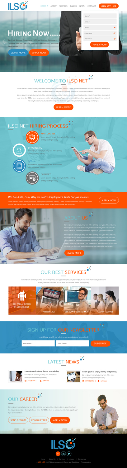 Web Design par rightway pour ILSO Net, LLC | Design #16047275