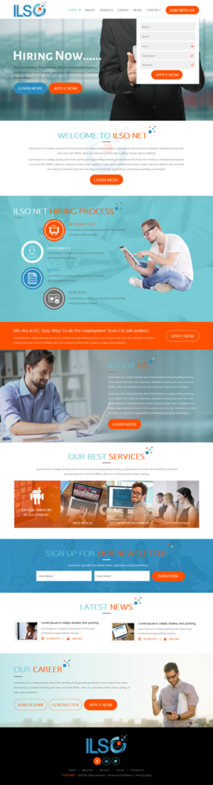 Web Design par rightway pour ILSO Net, LLC | Design : #16047275