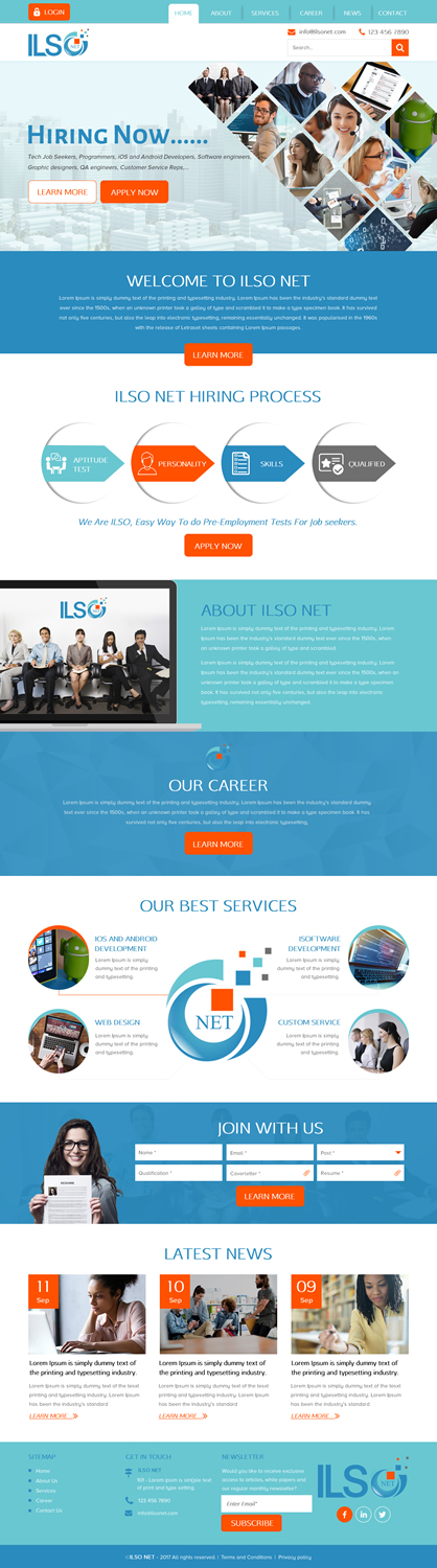 Web Design by rightway for ILSO Net, LLC | Design #16047277