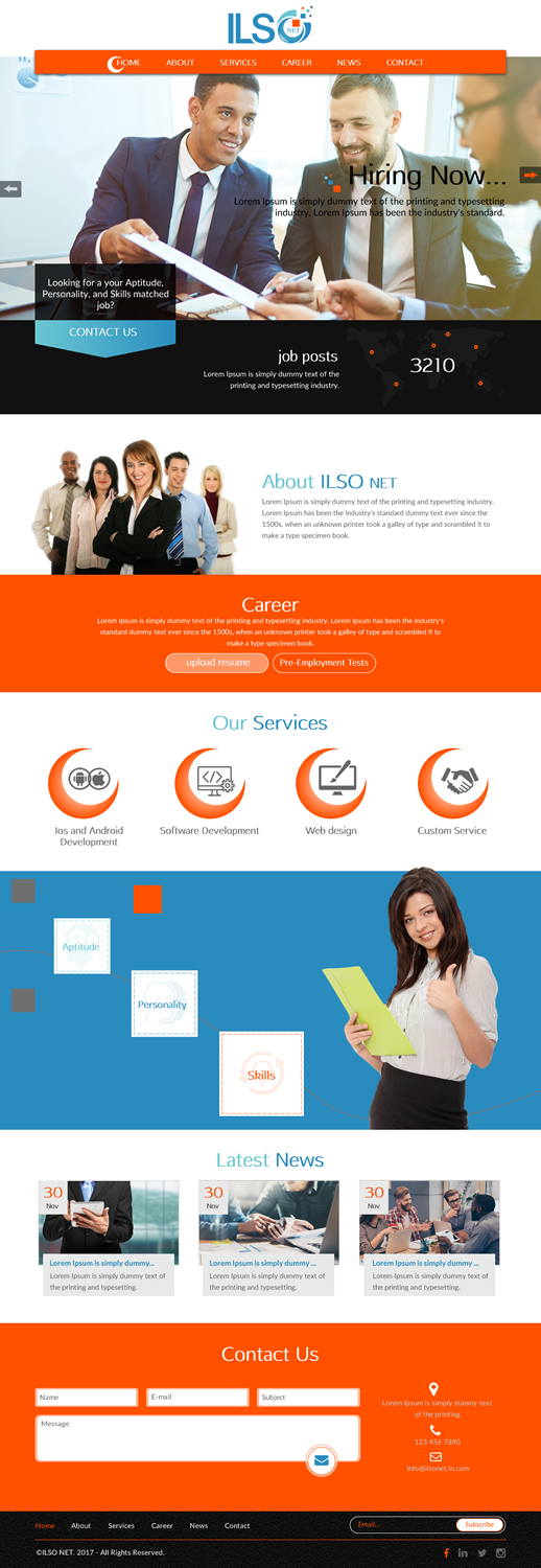 Web Design by rightway for ILSO Net, LLC | Design #16047289