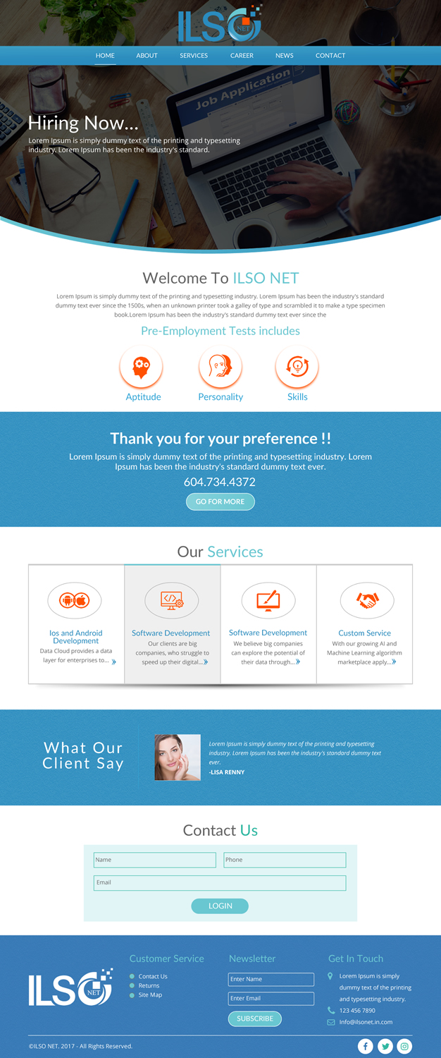 Web Design by rightway for ILSO Net, LLC | Design #16047290