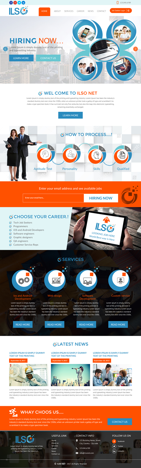 Web Design by rightway for ILSO Net, LLC | Design #16243767