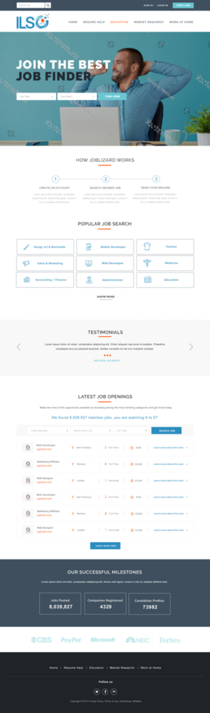 Web Design par mykultsya.myroslava pour ILSO Net, LLC | Design #16087180