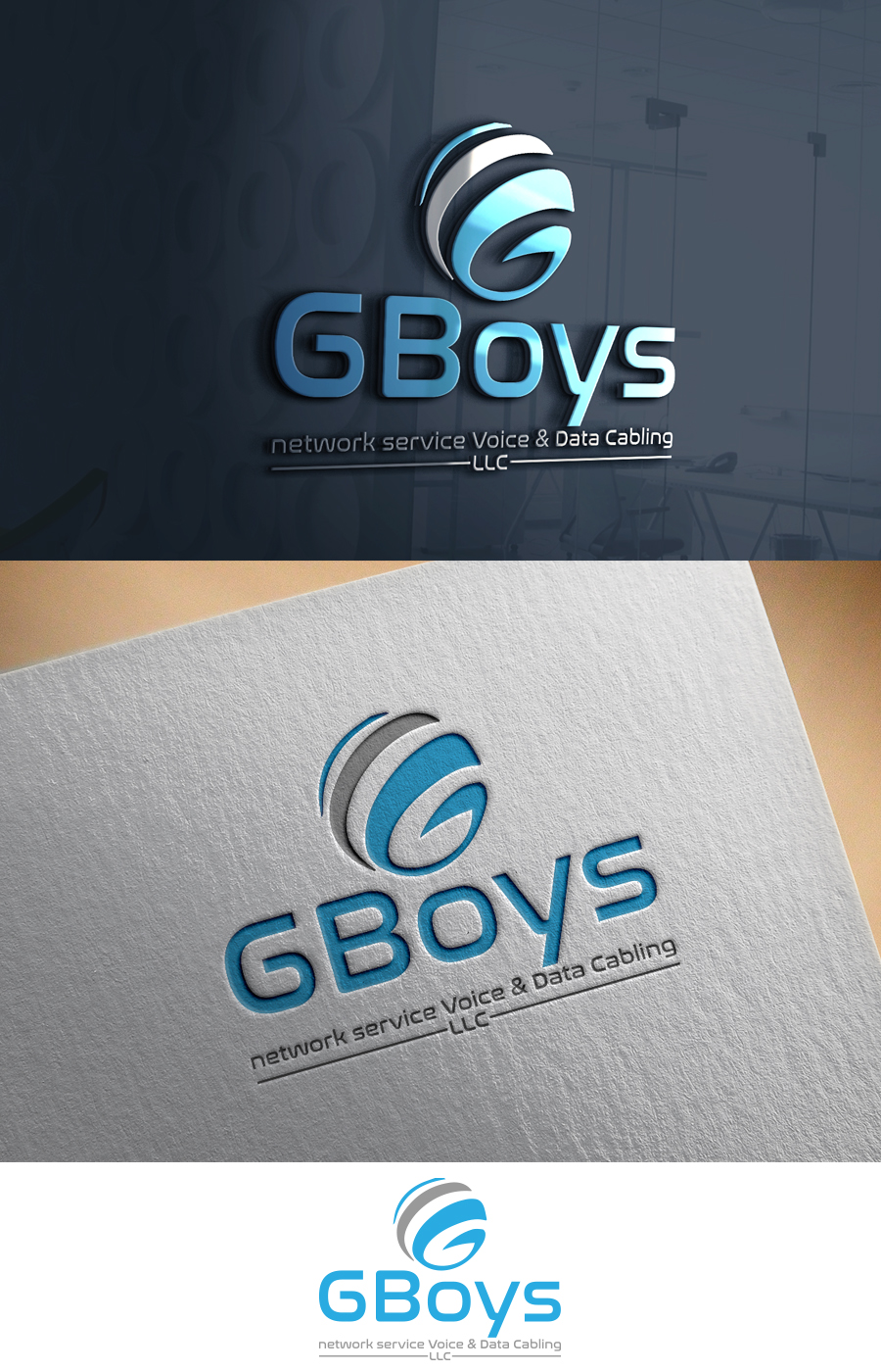 Logo-Design von supercreative für GBoys Voice & Data Cabling LLC | Design #16045684