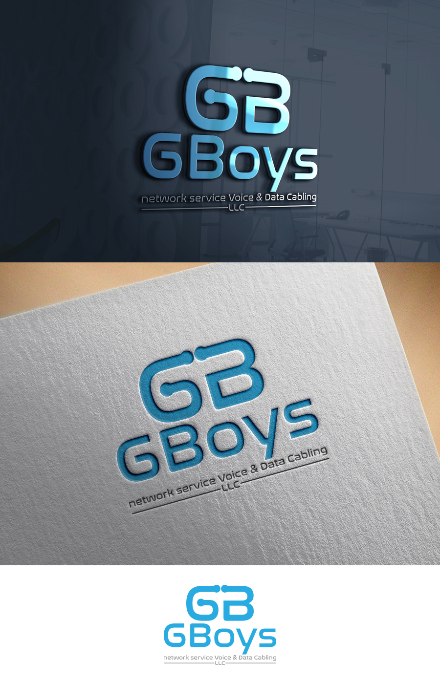 Logo-Design von supercreative für GBoys Voice & Data Cabling LLC | Design #16045878