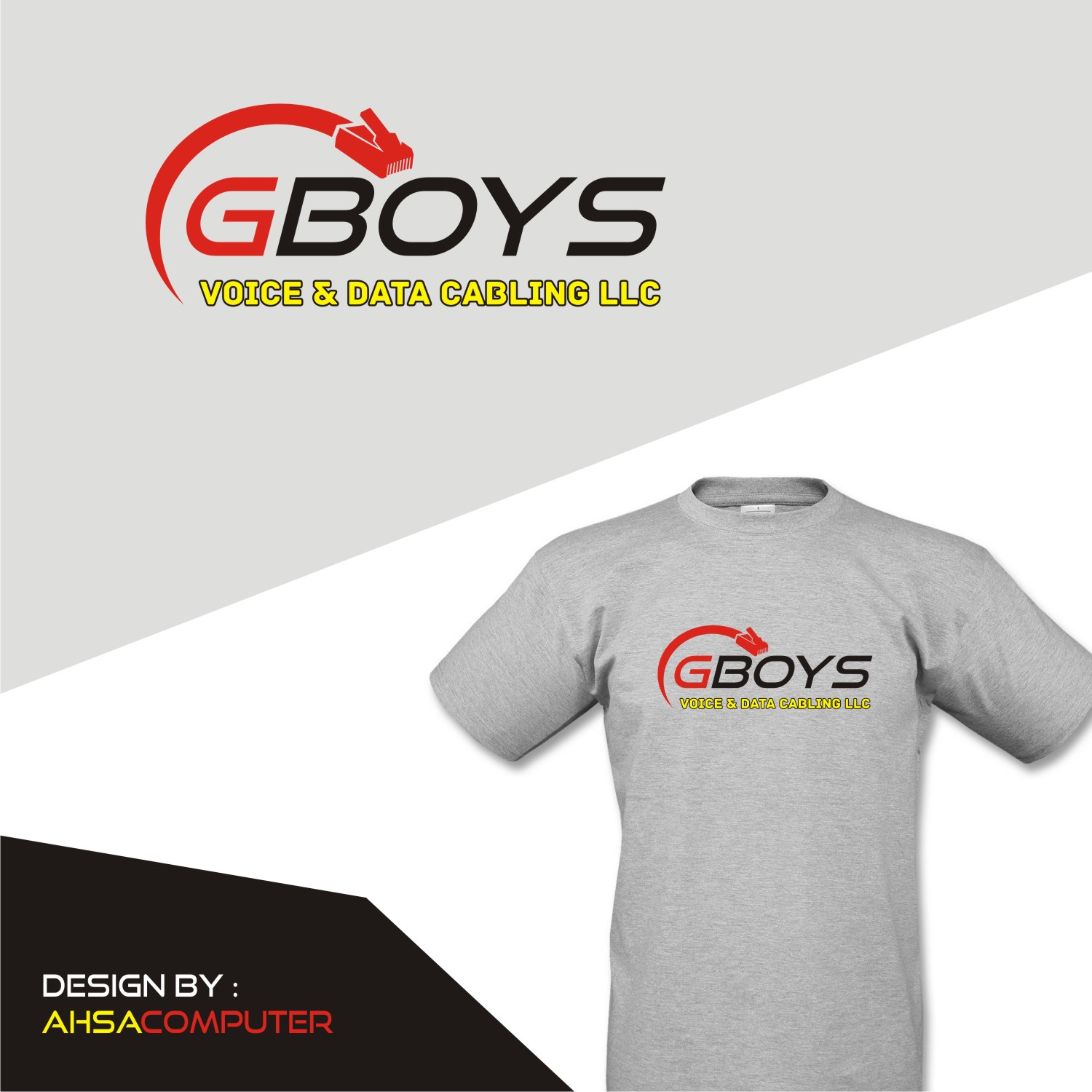 Design de Logo par Ahsa_Design pour GBoys Voice & Data Cabling LLC | Design #16022453