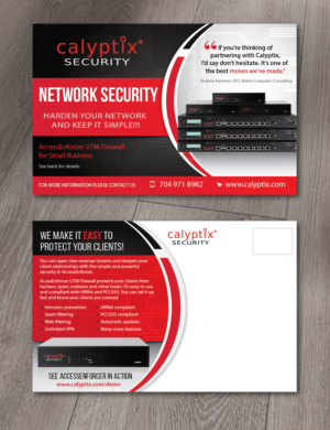 Postcard Design by alex989 for Calyptix | Design: #16026367