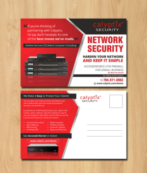 Postcard Design by ecorokerz for Calyptix | Design: #16044450