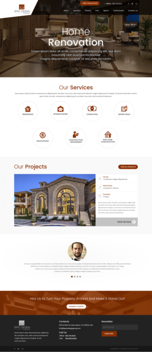 Web Design by SONA for Spec Design Group | Design: #16041174