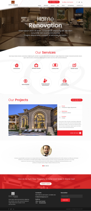 Web Design by SONA for Spec Design Group | Design: #16065813