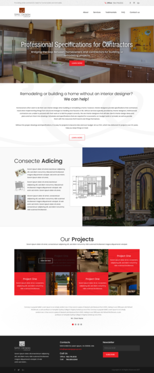 Web Design by SONA for Spec Design Group | Design: #16173292