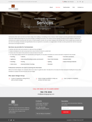 Web Design by SONA for Spec Design Group | Design: #16296667