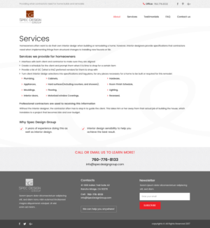 Web Design by SONA for Spec Design Group | Design: #16296748