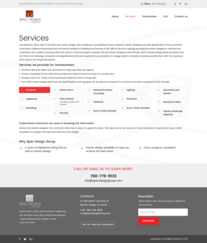 Web Design by SONA for Spec Design Group | Design: #16305932