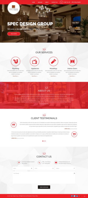Web Design by pb for Spec Design Group | Design: #16031498