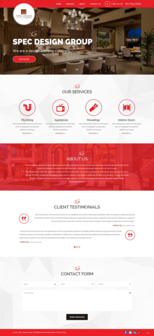 Web Design by pb for Spec Design Group | Design: #16031499