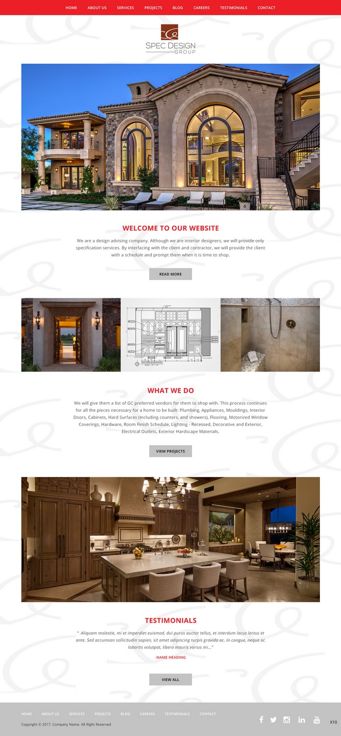 Web Design by pb for Spec Design Group | Design #16031500