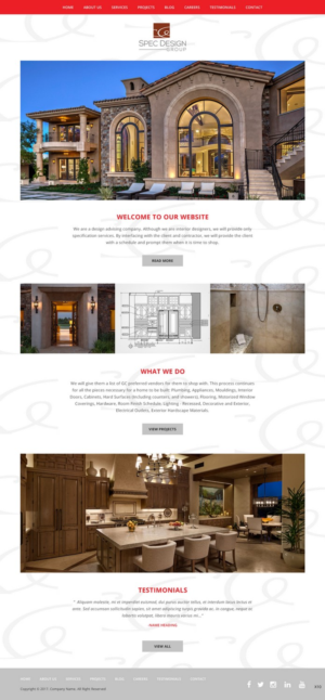 Web Design by pb for Spec Design Group | Design: #16031500