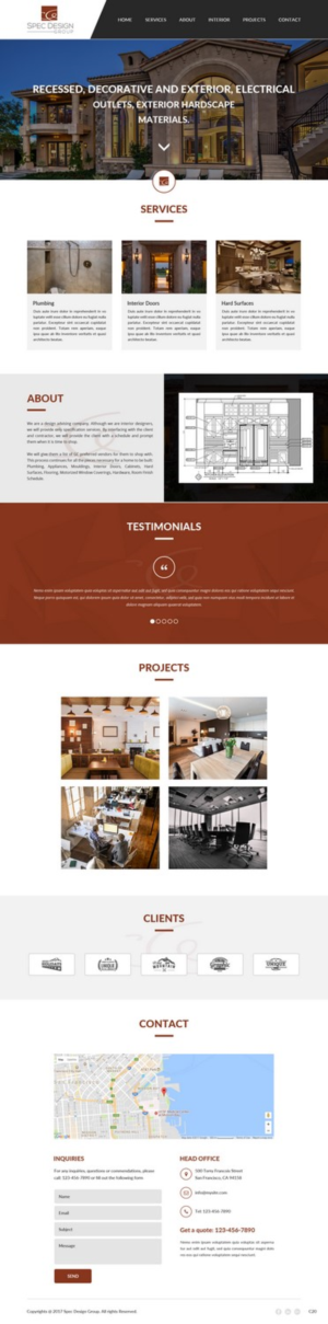 Web Design by pb for Spec Design Group | Design: #16031503
