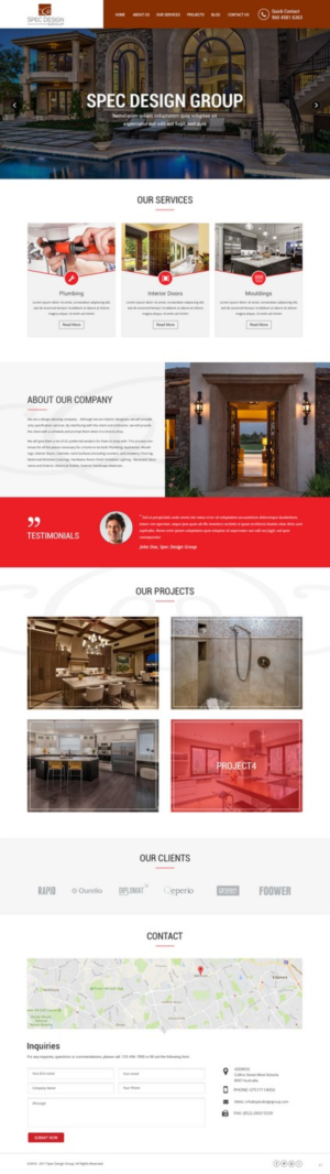 Web Design by pb for Spec Design Group | Design: #16031504