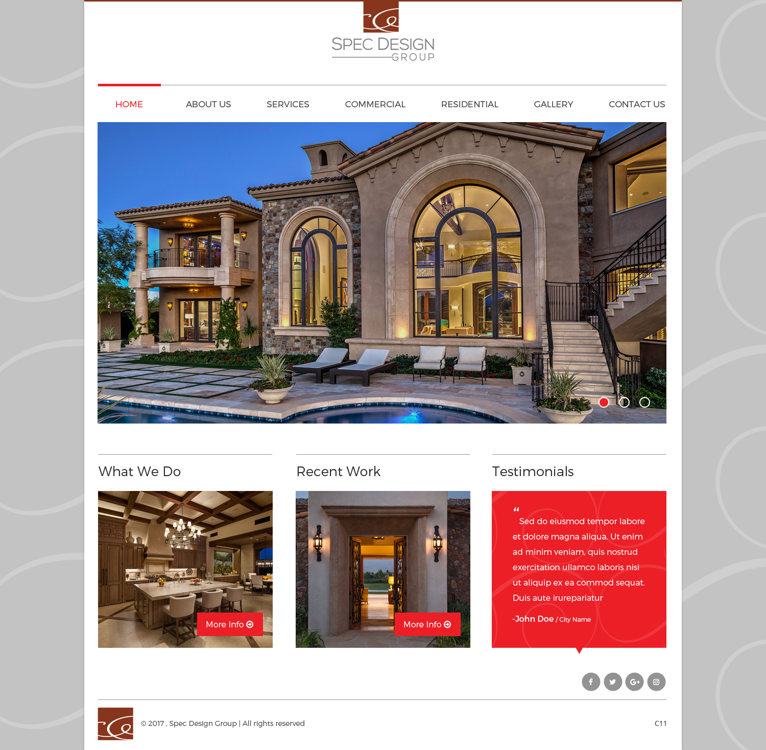 Web Design by pb for Spec Design Group | Design #16031505