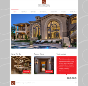 Web Design by pb for Spec Design Group | Design: #16031505