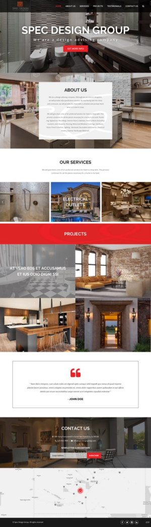 Web Design by pb for Spec Design Group | Design: #16031506