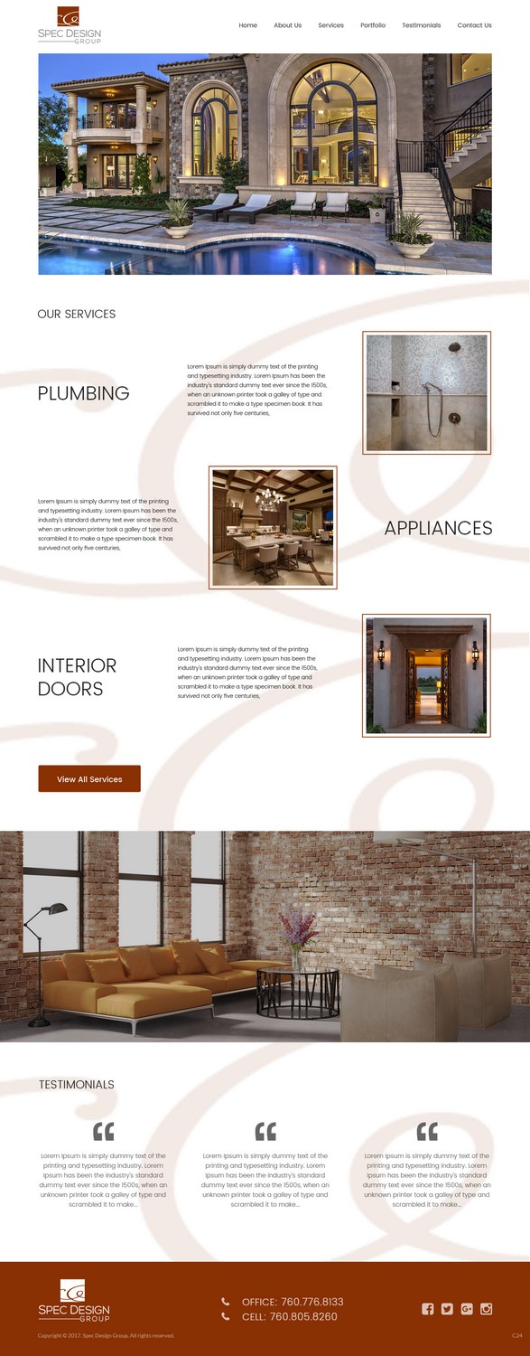 Web Design by pb for Spec Design Group | Design #16031507