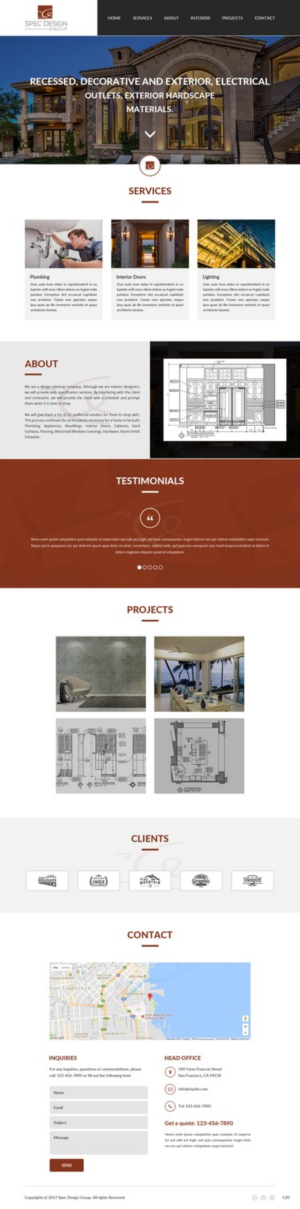 Web Design by pb for Spec Design Group | Design: #16071005