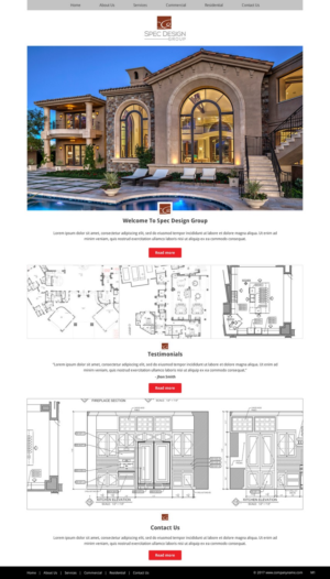 Web Design by pb for Spec Design Group | Design: #16077999