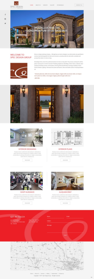 Web Design by pb for Spec Design Group | Design: #16078000