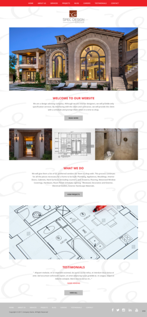 Web Design by pb for Spec Design Group | Design: #16078001