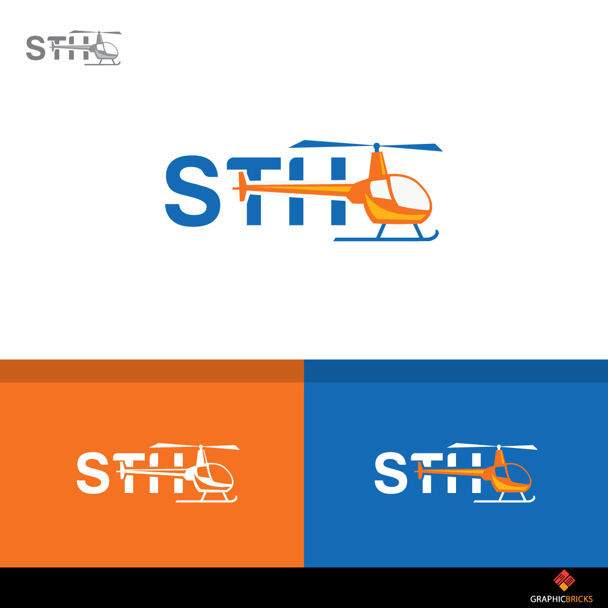 Logo Design by Graphic Bricks for South Texas Helicopters  | Design #16024230