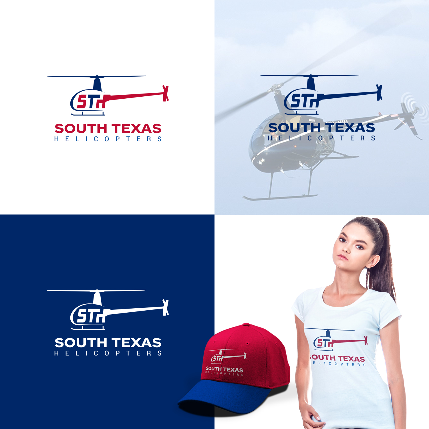 Logo Design by rivemediadesign for South Texas Helicopters  | Design #16263948