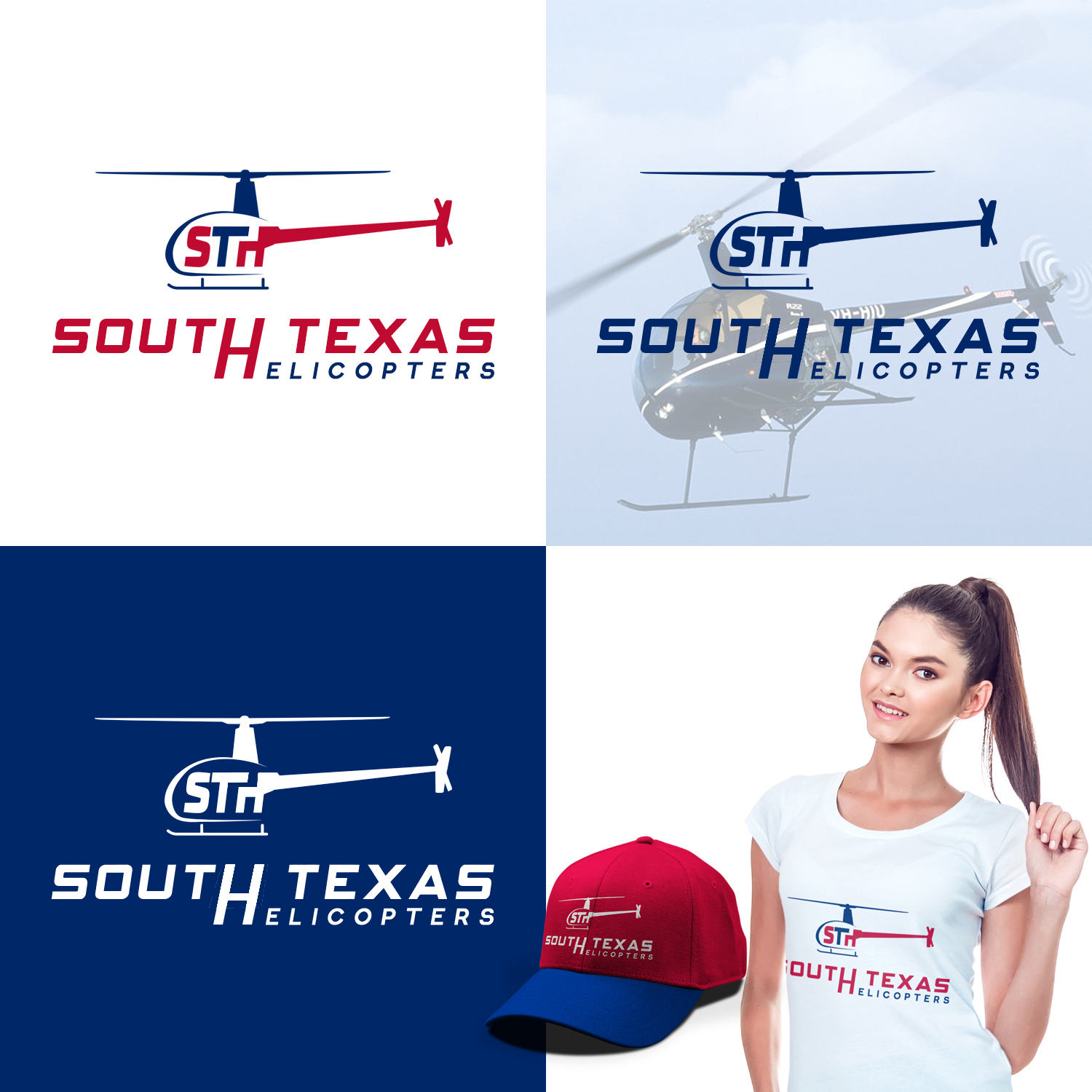 Logo Design by rivemediadesign for South Texas Helicopters  | Design #16264325