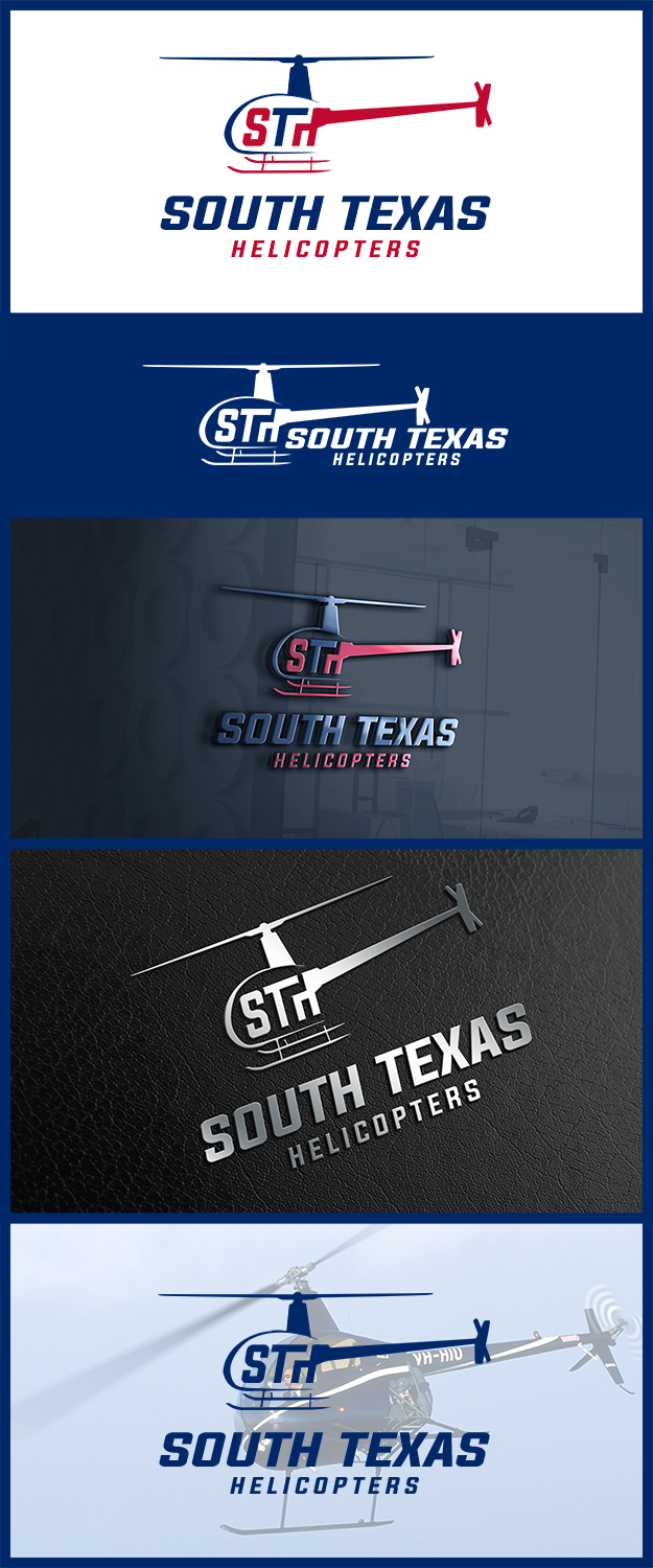 Logo Design by rivemediadesign for South Texas Helicopters  | Design #16473518