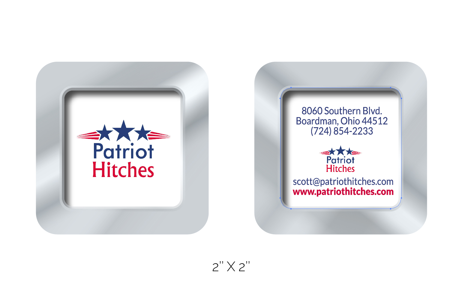 Diseño de Tarjeta de Presentación por see why para Patriot Hitches, LLC | Diseño #16030659