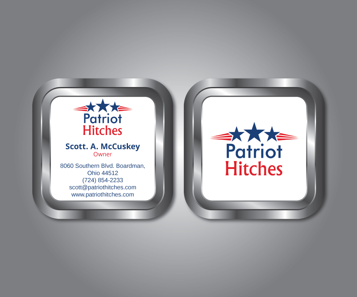 Diseño de Tarjeta de Presentación por M.Pirs para Patriot Hitches, LLC | Diseño #16050845