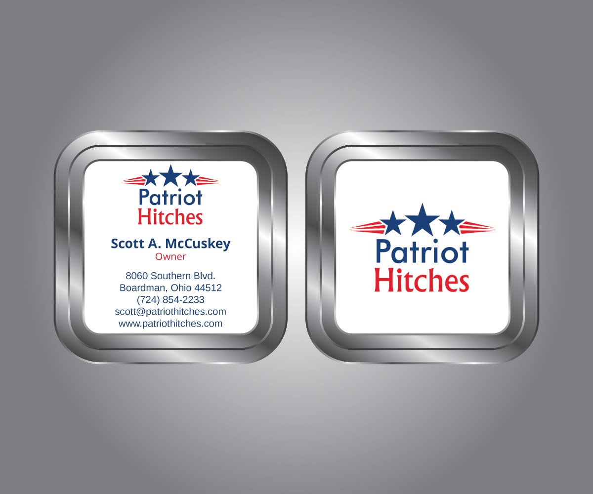 Diseño de Tarjeta de Presentación por M.Pirs para Patriot Hitches, LLC | Diseño #16053287